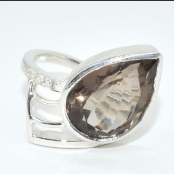 11.6 ct Smoky Quartz Ring - Picture 1 of 3